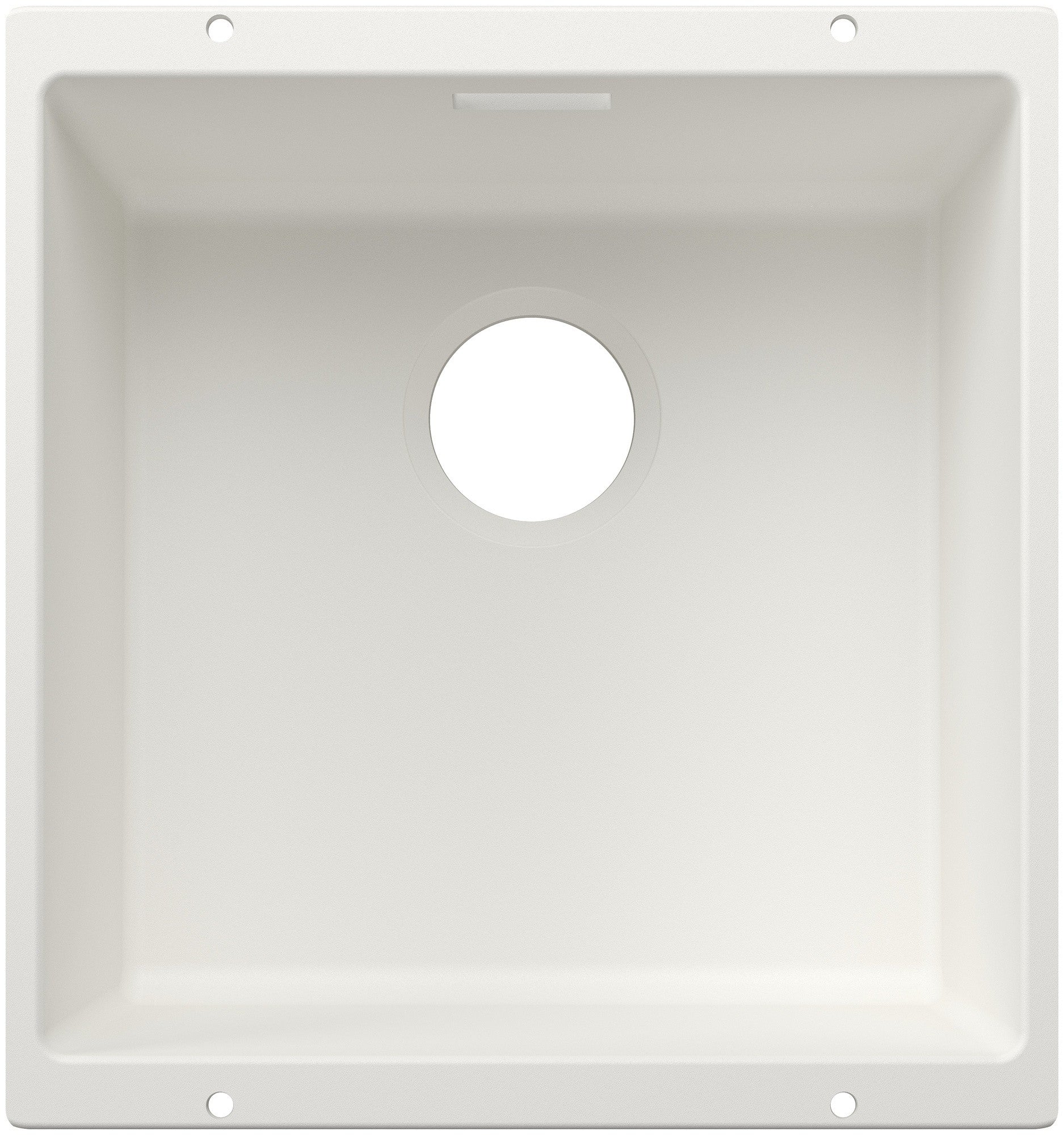 Chiuveta bucatarie Subline 400, 527791, sub blat, silgranit alb 430 x 460 mm, Blanco